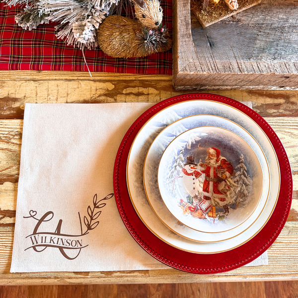 Custom Holiday Placemats - Set of 2 Plush