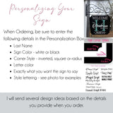 Custom 2-Sided Indoor/Outdoor 12x12 Black Metal Sign with Black Scroll Wall Mounted Bracket Plush