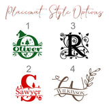 Custom Holiday Placemats - Set of 2 Plush