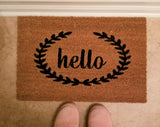 Doormat with "hello" - 3 Sizes to Choose From Plush
