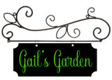 1-Sided CustomMetal Indoor/Outdoor Sign with Decorative Wall Hanger Plush