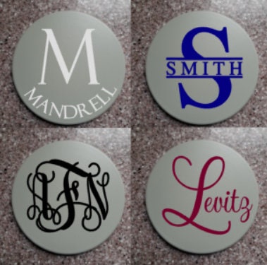 Customized Coasters- Ceramic, Round, Set of 4 Plush