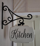 Custom Wood Room Sign With or Without Metal Bracket Plush