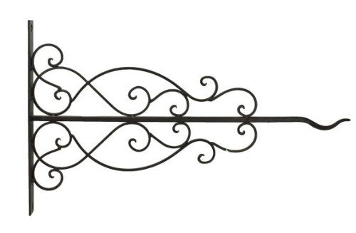 19.5" Ornate Rustic Black Sign Bracket for up to 18" wide Sign - Bracket ONLY Plush