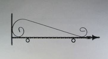 24" Light Duty Scroll Blade Sign Bracket - NO SIGN Plush
