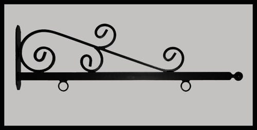 36 inch Whispy Style Sign Bracket - NO SIGN Plush