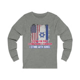 I Stand with Israel Long Sleeve T-Shirt Printify