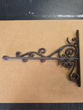 Cast Iron Sign Hanging Bracket: 12 Inch Scroll Design
