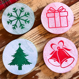Wooden Holiday Coasters Plush