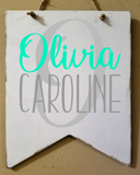 Custom 8x10 Wood Banner with Quote/Birth Announcement/Name Darice