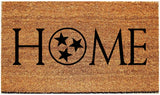 HOME Doormat with Tennessee Tristar/Welcome Mat - 3 Sizes to Choose From