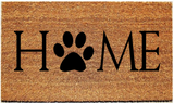 HOME Doormat with Image in Place of "O"/Welcome Mat - 3 Sizes to Choose From