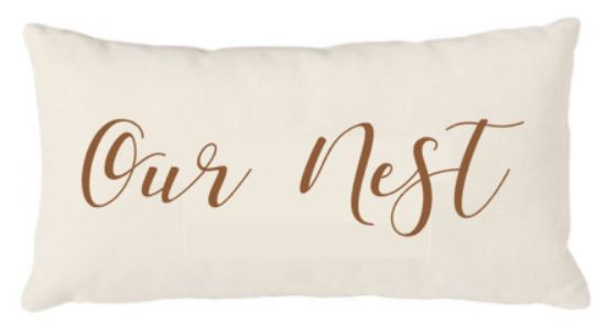 12x20 Natural Canvas Pillow - Our Nest Plush
