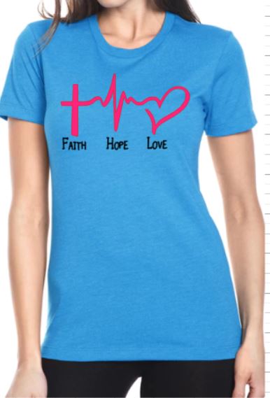 Faith Hope Love T-Shirt - Ladies
