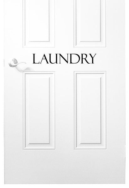 Laundry/Laundry Room Vinyl Decal for Door or Wall