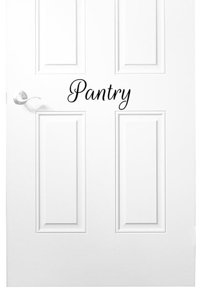 Pantry Vinyl Decal for Door or Wall Plush