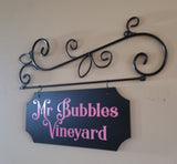 1-Sided CustomMetal Indoor/Outdoor Sign with Decorative Wall Hanger