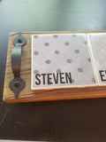 Reclaimed Wood Kitchen Cup Coaster Tray