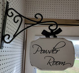 Custom Wood Room Sign With or Without Metal Bracket