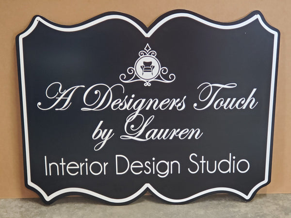 2-Sided Custom Shaped Outdoor Metal Sign - NO BRACKET - Perfect for Businesses, House Signs and more! - Many sizes to choose from Plush
