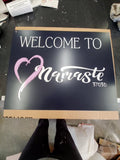2-sided Custom Metal Sign in Several Sizes Plush