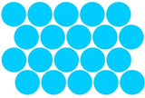 Sheet of 20 Polka Dots - 1/2 inch up to 2 1/2 inches