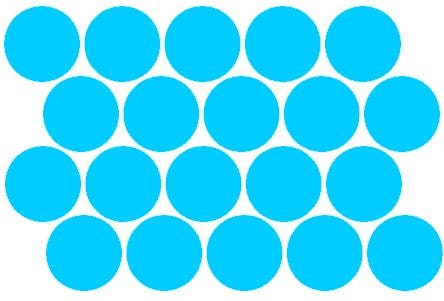 Sheet of 20 Polka Dots - 1/2 inch up to 2 1/2 inches