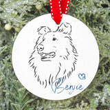 Pet Ornament for Christmas Tree - Personalized with Your Pet's Name and Image of Pet/Breed