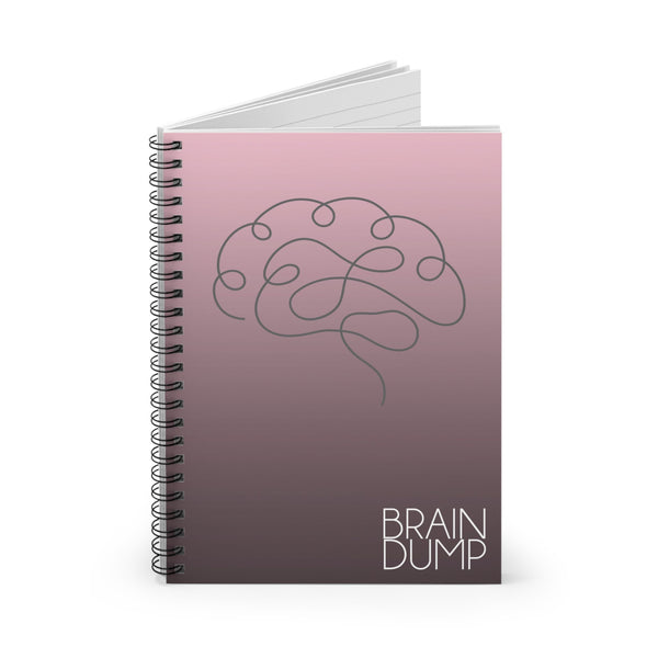 Spiral Notebook - Brain Dump - Pink - Ideas, Organization, Creativity, Productivity