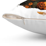 Reversible Halloween and Customizable Fall Throw Pillow - Personalize Your Autumn Decor! Plush