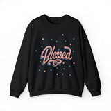 Fall Crewneck Sweatshirt with "Blessed" Graphic - Cozy Comfort with a Touch of Gratitude!