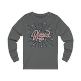Unisex Jersey Long Sleeve Graphic Tee Blessed
